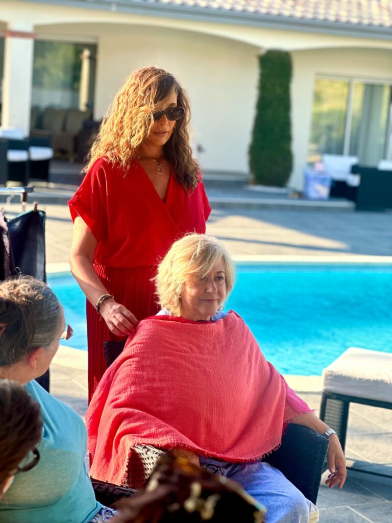séance de colorimétrie - coaching collectif - atelier de colorimétrie