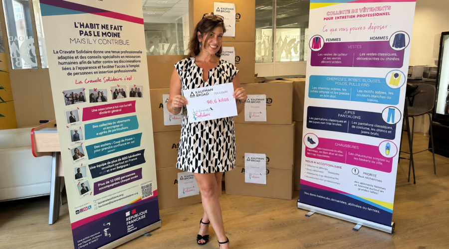 Christine OSMOZE lors d’une action solidaire autour de l’image professionnelle